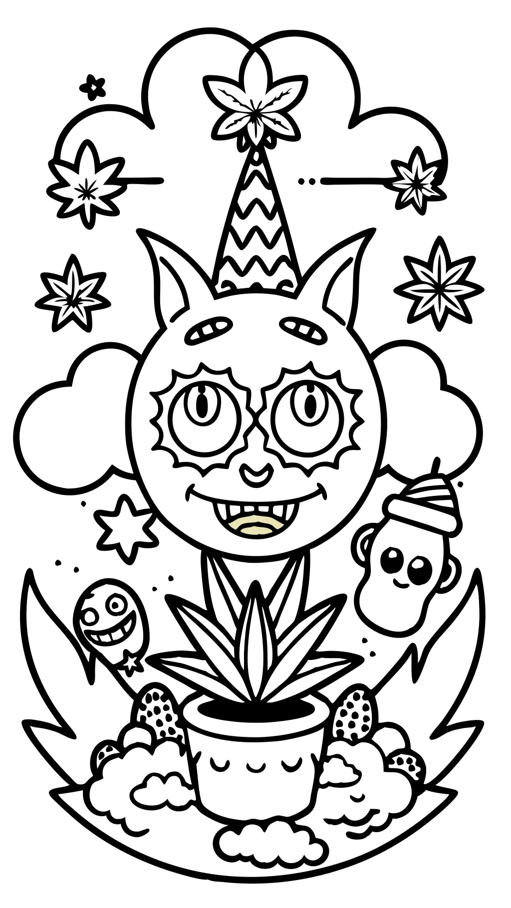 stoner coloring book pages